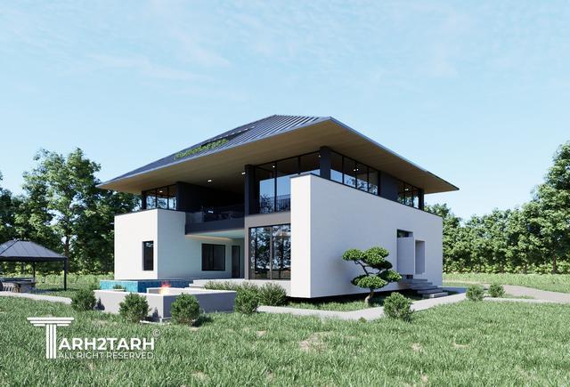 طراحی ویلا مزرعه