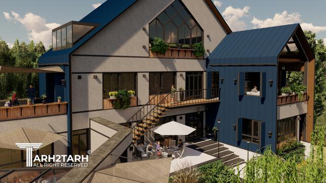 طراحی ویلا مزرعه