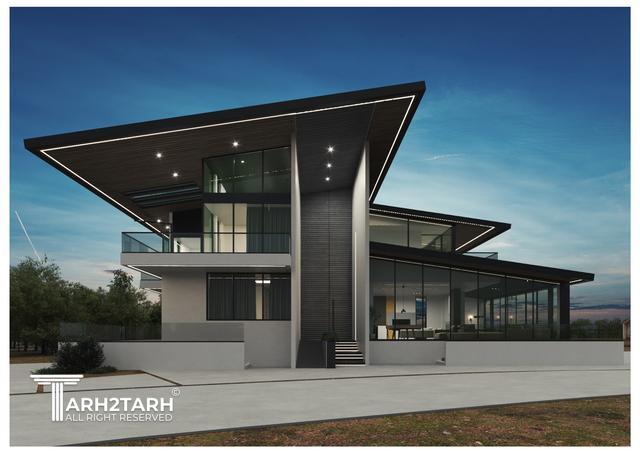 طراحی ویلا مزرعه