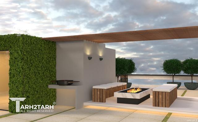 طراحی نما،روف گاردن و استخر لواسان