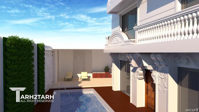 طراحی نما،روف گاردن و استخر لواسان