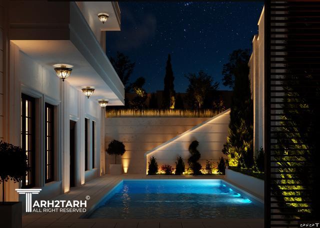 طراحی نما،روف گاردن و استخر لواسان