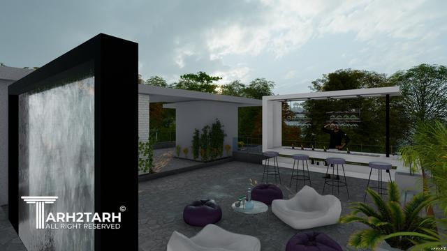 طراحی نما،روف گاردن و استخر لواسان