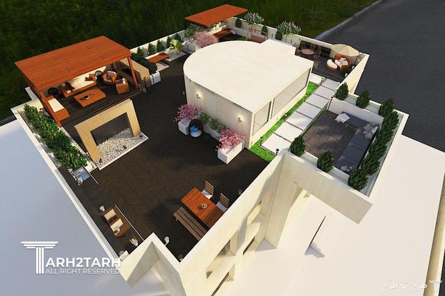 طراحی نما،روف گاردن و استخر لواسان
