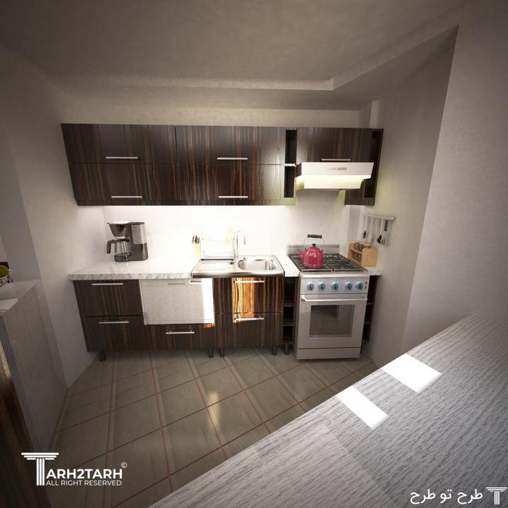 نفر سوم مسابقه مسابقه طراحی آشپزخانه شعله