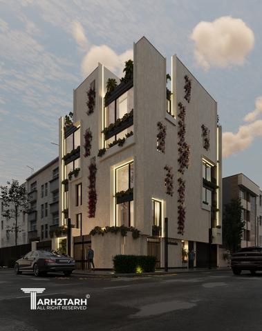 طراحی نما و داخلی ساختمان مسکونی سبز آرتمیس