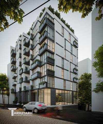 طراحی پلان و نما و روف گاردن چناران