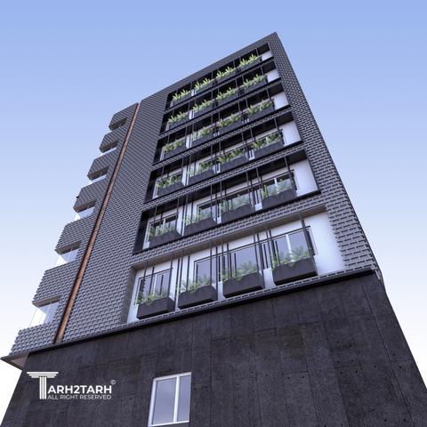 طراحی پلان و نما و روف گاردن چناران