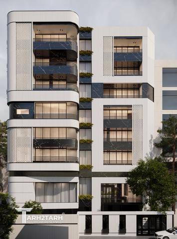 طراحی پلان و نما و روف گاردن چناران