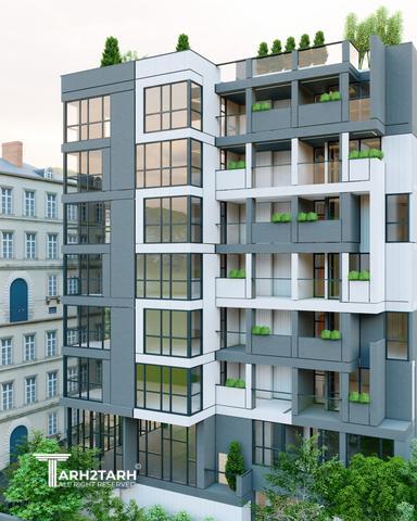 طراحی پلان و نما و روف گاردن چناران