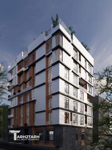 طراحی پلان و نما و روف گاردن چناران