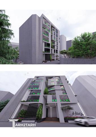 طراحی پلان و نما و روف گاردن چناران