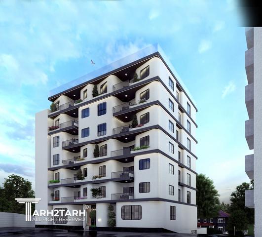 طراحی پلان و نما و روف گاردن چناران