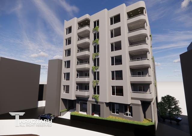 طراحی پلان و نما و روف گاردن چناران