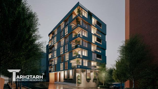 طراحی پلان و نما و روف گاردن چناران