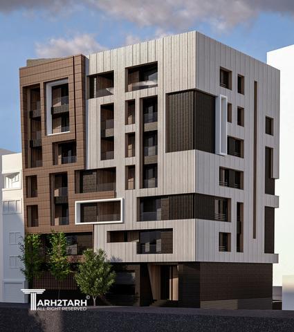 طراحی پلان و نما و روف گاردن چناران