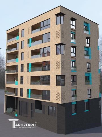 طراحی پلان و نما و روف گاردن چناران