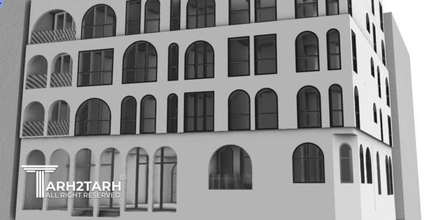 طراحی پلان و نما و روف گاردن چناران