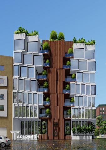 طراحی پلان و نما و روف گاردن چناران