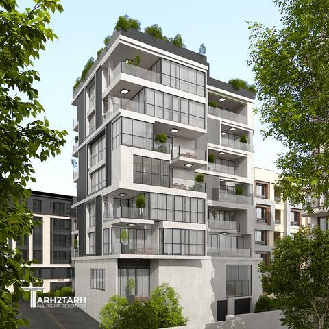 طراحی پلان و نما و روف گاردن چناران