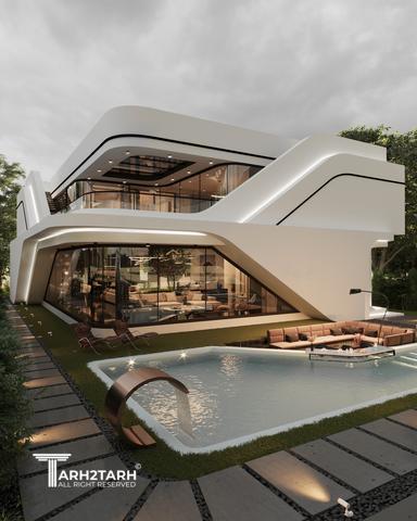 طراحی ویلا نارنج