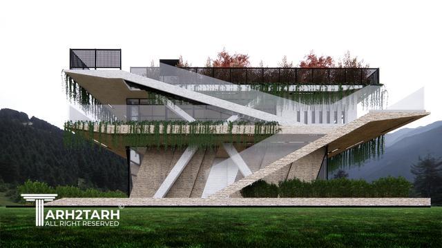 طراحی ویلا نارنج