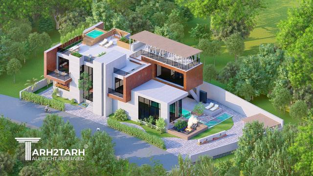 طراحی ویلا نارنج