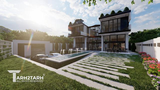 طراحی ویلا نارنج