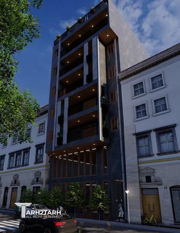 طراحی پلان و نما ساختمان مسکونی رادو