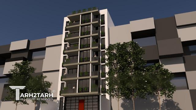 طراحی پلان و نما ساختمان مسکونی رادو