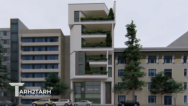 طراحی پلان و نما ساختمان مسکونی رادو