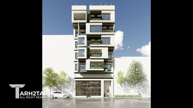 طراحی پلان و نما ساختمان مسکونی رادو