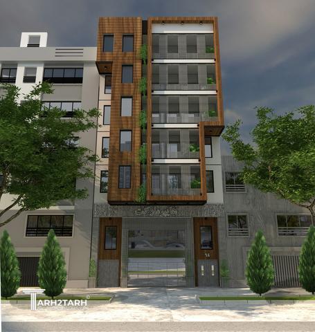 طراحی پلان و نما ساختمان مسکونی رادو