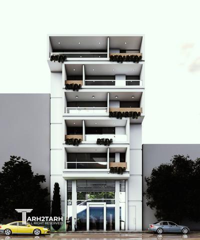 طراحی پلان و نما ساختمان مسکونی رادو