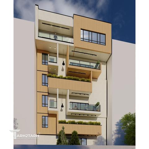 طراحی پلان و نما ساختمان مسکونی رادو