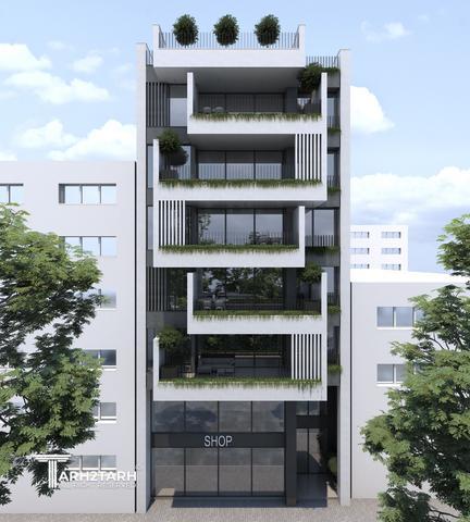 طراحی پلان و نما ساختمان مسکونی رادو