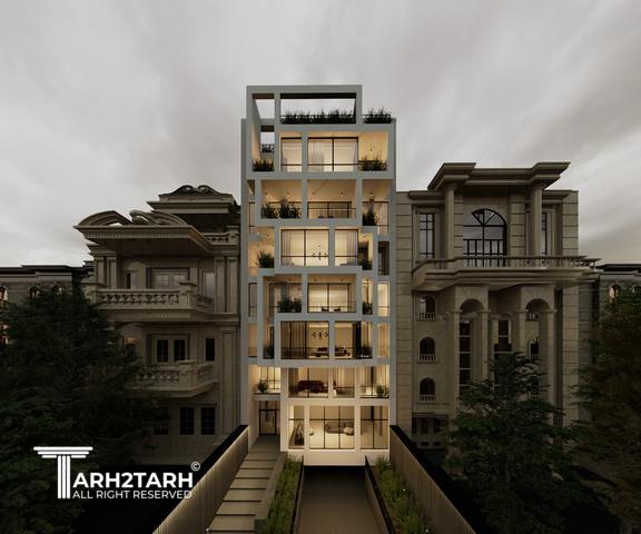 طراحی پلان و نما ساختمان مسکونی رادو