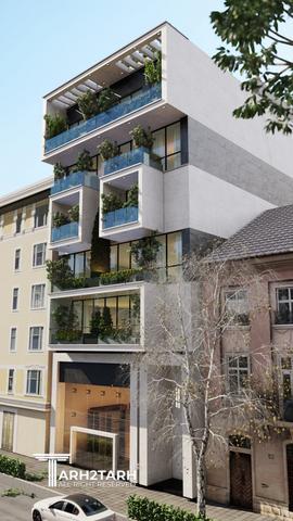 طراحی پلان و نما ساختمان مسکونی رادو