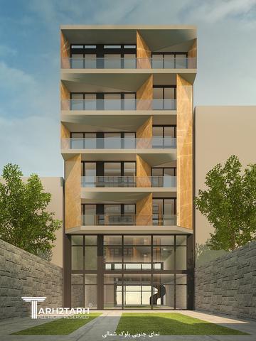 طراحی پلان و نما ساختمان مسکونی رادو