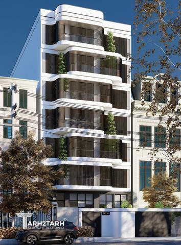 طراحی پلان و نما ساختمان مسکونی رادو