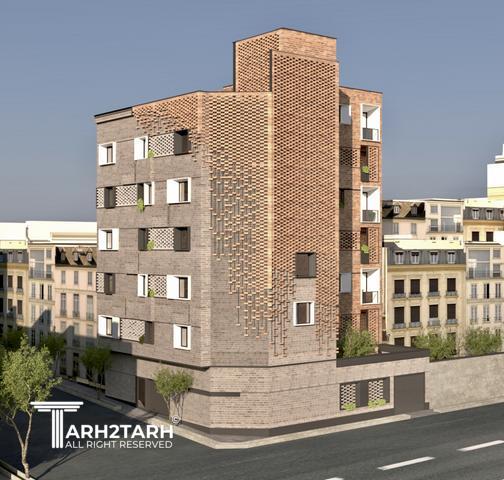 طراحی نما و داخلی ساختمان مسکونی دانش