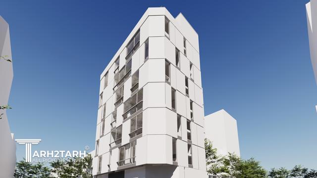 طراحی نما و داخلی ساختمان مسکونی دانش