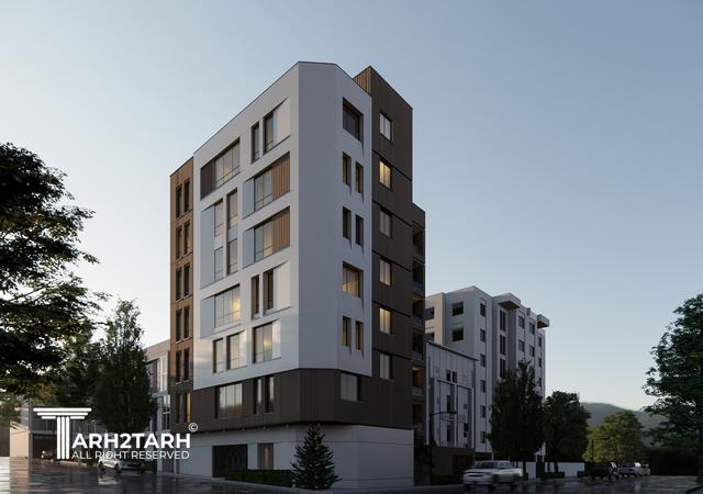 طراحی نما و داخلی ساختمان مسکونی دانش