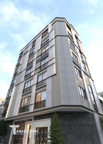 طراحی نما و داخلی ساختمان مسکونی دانش