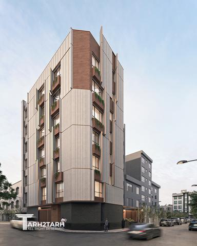 طراحی نما و داخلی ساختمان مسکونی دانش