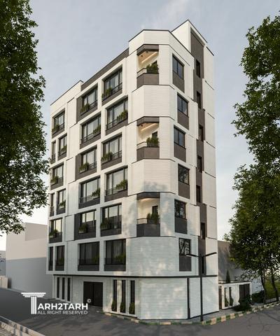 طراحی نما و داخلی ساختمان مسکونی دانش