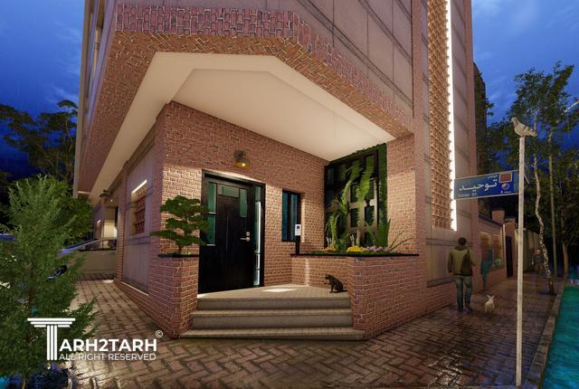 طراحی نما و داخلی ساختمان مسکونی دانش