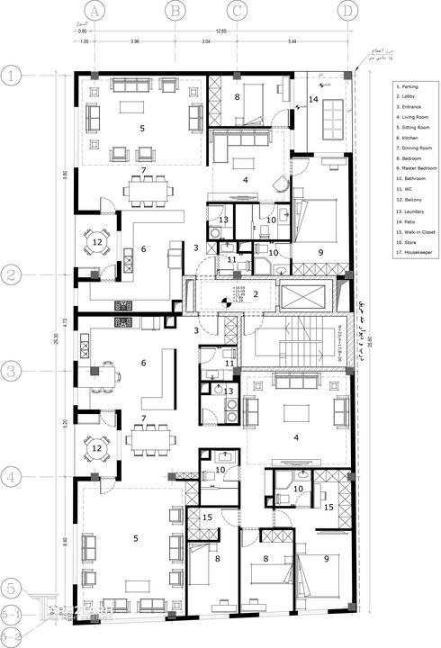 مسابقه طراحی پلان ساختمان مسکونی دولت-1