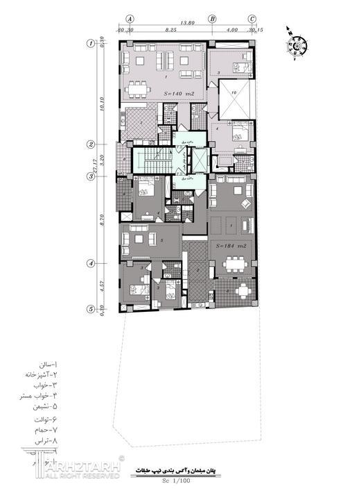 مسابقه طراحی پلان ساختمان مسکونی دولت-1