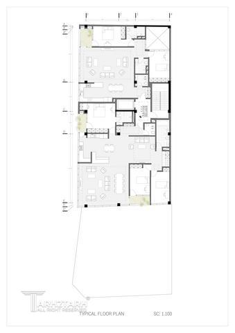 طراحی پلان ساختمان مسکونی دولت-1